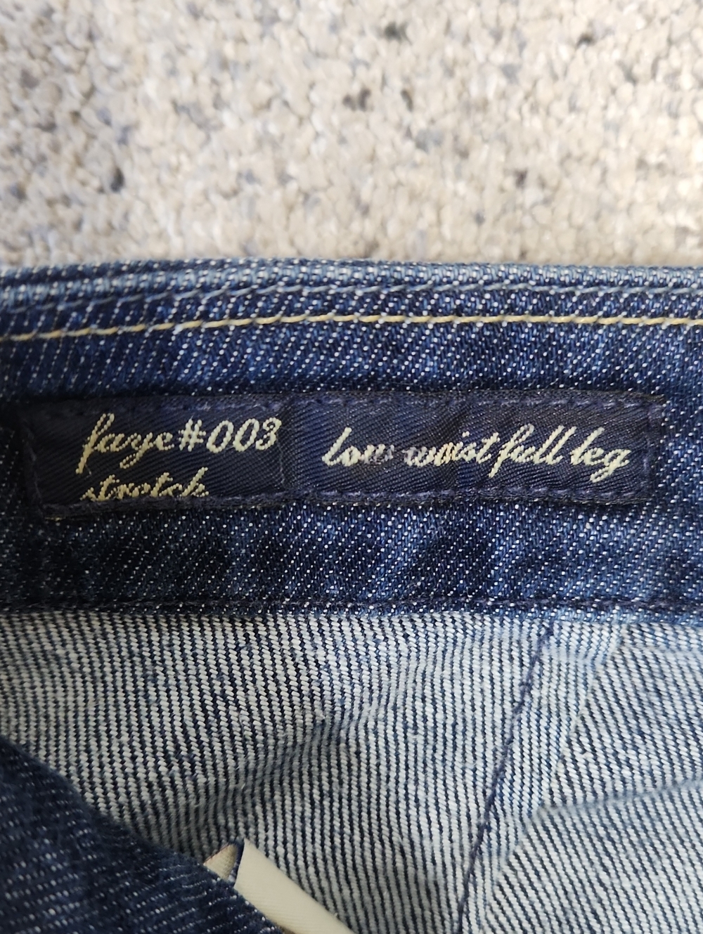 Citizens Of Humanity Faye #003 Low Waist Full Leg Dark Wash Jeans Size 28 - Picture 5 of 13